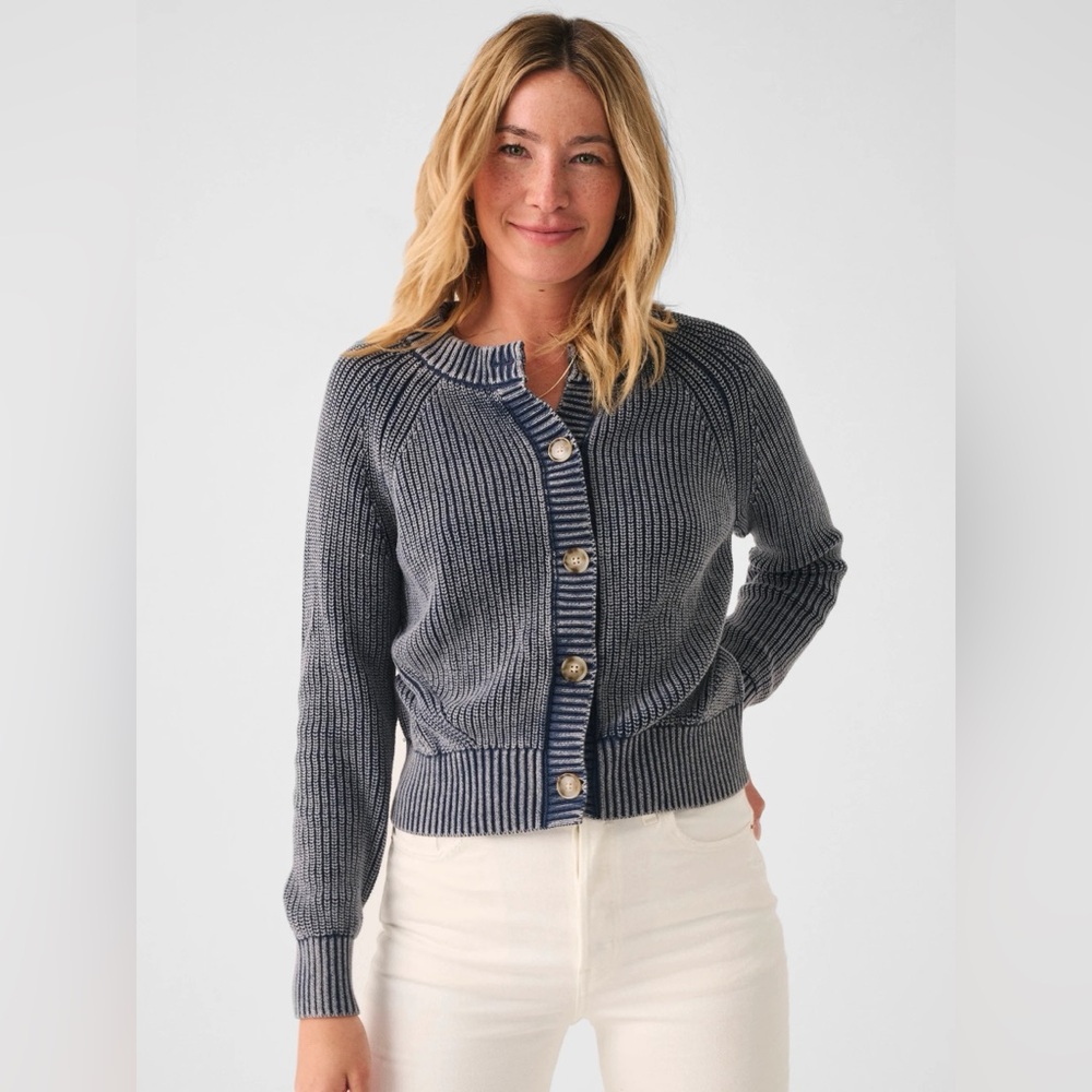 Faherty sunwashed fisherman cardigan